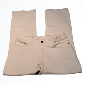 Eddie Bauer White Mid Rise Natural Bootcut Jeans Size 6 Waist 29 Inch Inseam 31
